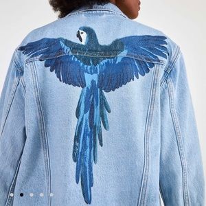 Levi’s x Farm Rio ex boyfriend trucker NWT